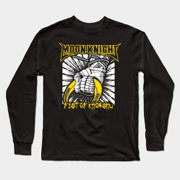 Fist Of Khonshu Long Sleeve T-Shirt by Daletheskater